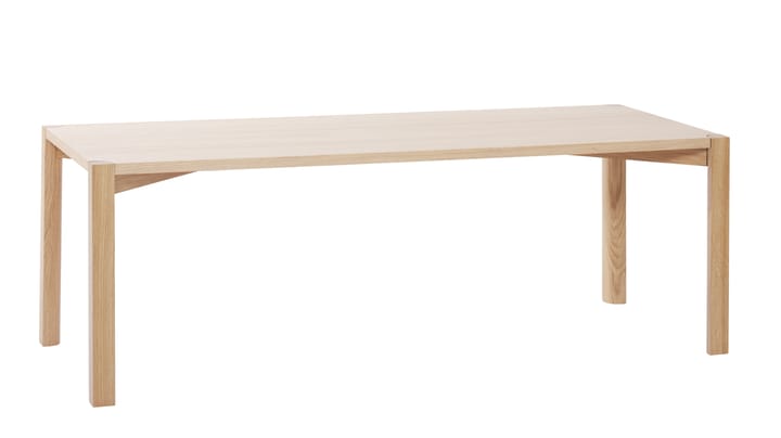 Anton coffee table 50x125 cm, White pigmented oak 1898